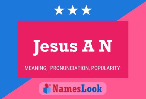 Jesus A N Name Poster