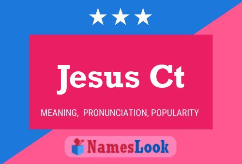 Jesus Ct Name Poster