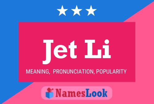 Jet Li Name Poster