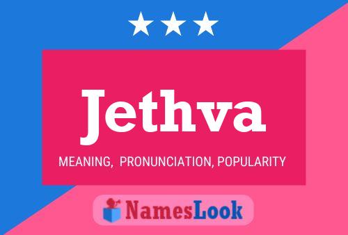 Jethva Name Poster