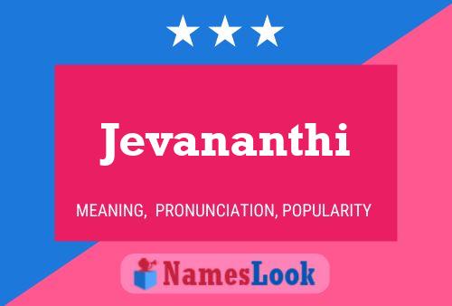 Jevananthi Name Poster