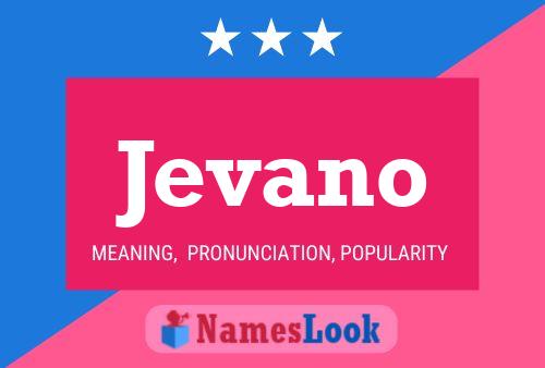 Jevano Name Poster