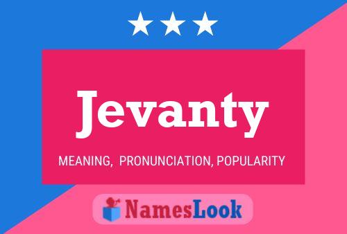 Jevanty Name Poster