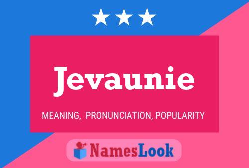 Jevaunie Name Poster