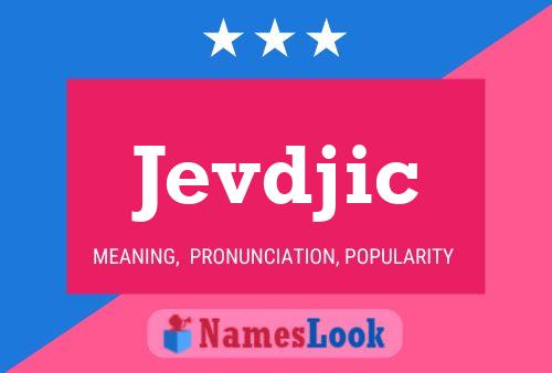 Jevdjic Name Poster