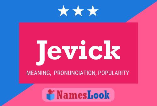 Jevick Name Poster