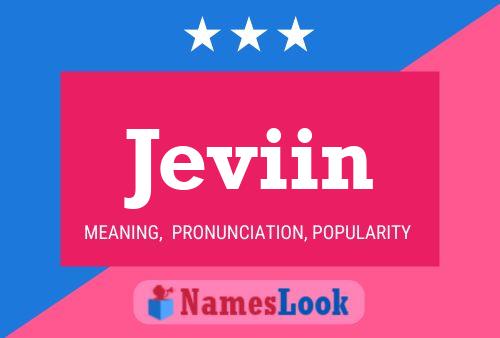 Jeviin Name Poster