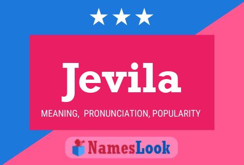 Jevila Name Poster