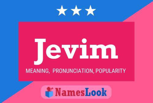 Jevim Name Poster