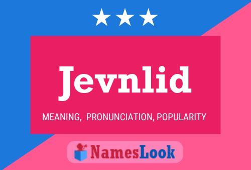 Jevnlid Name Poster