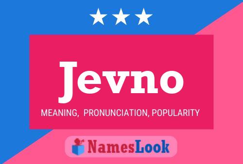 Jevno Name Poster