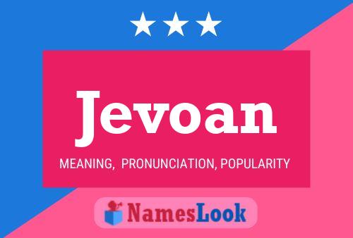 Jevoan Name Poster