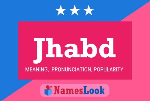 Jhabd Name Poster