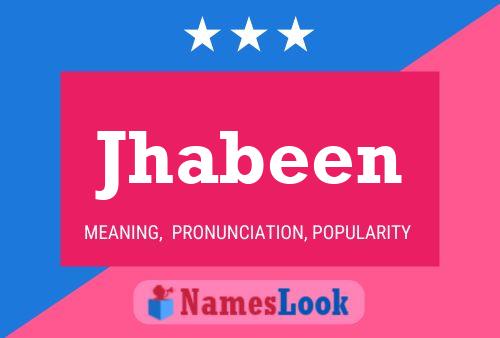 Jhabeen Name Poster