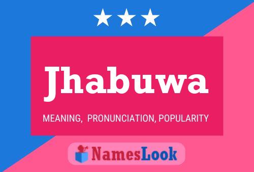 Jhabuwa Name Poster