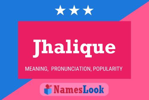 Jhalique Name Poster