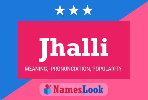 Jhalli Name Poster