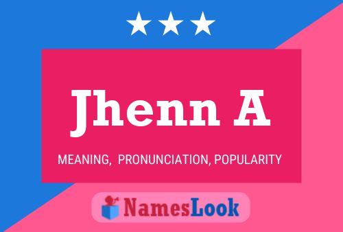 Jhenn A Name Poster