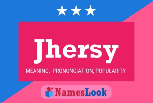 Jhersy Name Poster