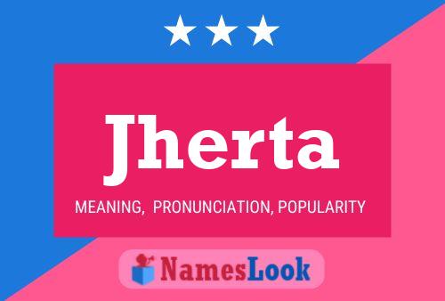 Jherta Name Poster