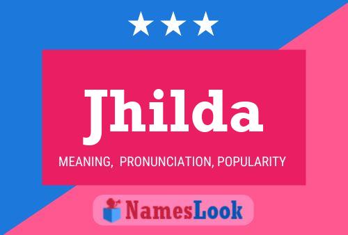 Jhilda Name Poster