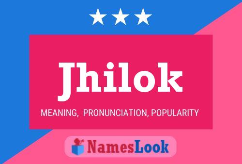 Jhilok Name Poster