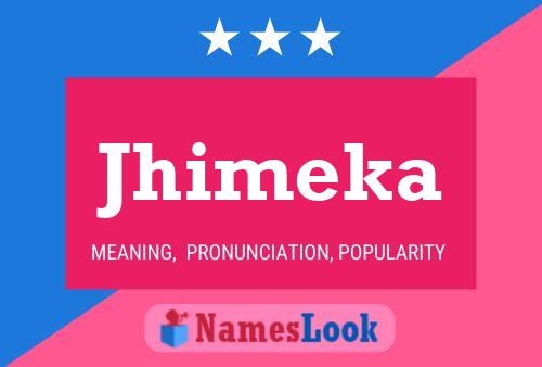 Jhimeka Name Poster