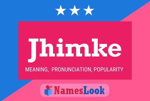 Jhimke Name Poster