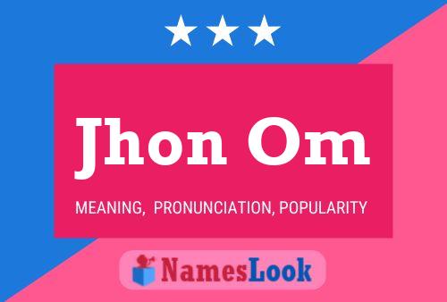 Jhon Om Name Poster