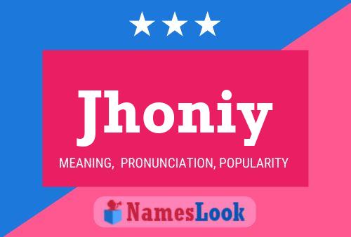 Jhoniy Name Poster