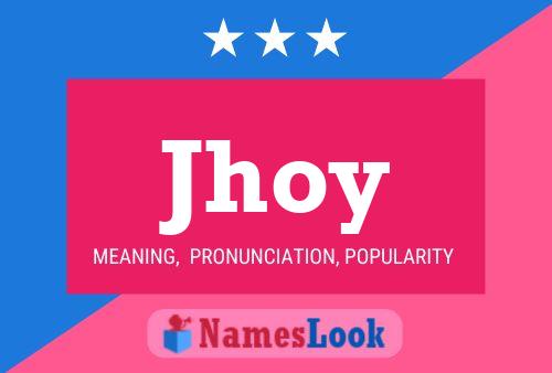 Jhoy Name Poster