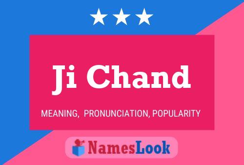 Ji Chand Name Poster