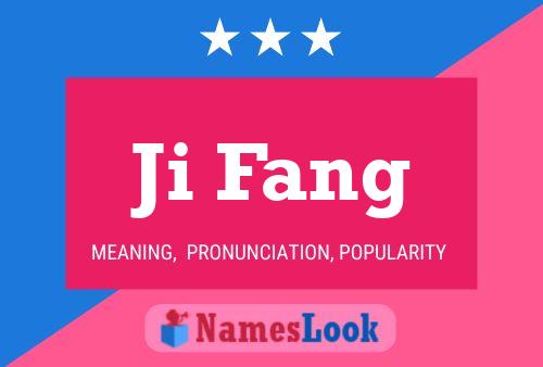 Ji Fang Name Poster