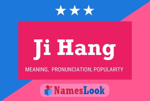 Ji Hang Name Poster