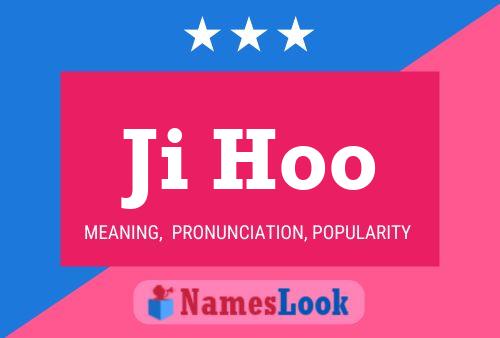 Ji Hoo Name Poster