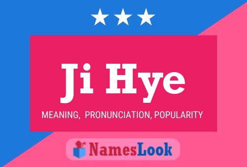 Ji Hye Name Poster