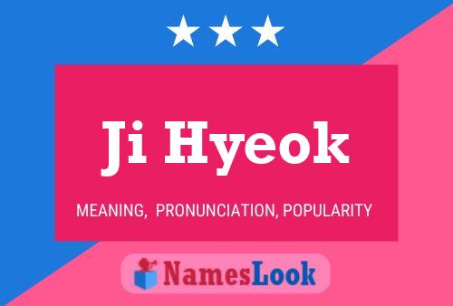 Ji Hyeok Name Poster