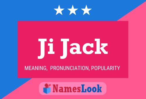 Ji Jack Name Poster