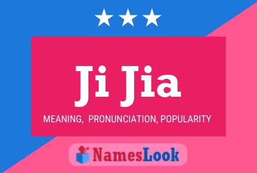 Ji Jia Name Poster