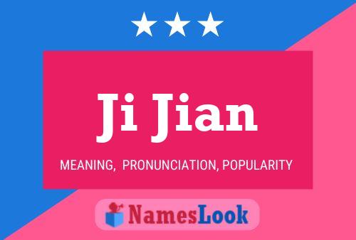 Ji Jian Name Poster