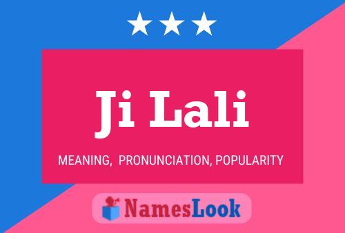 Ji Lali Name Poster