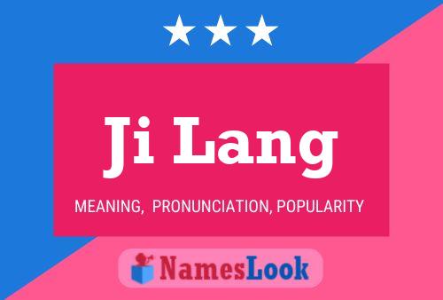 Ji Lang Name Poster