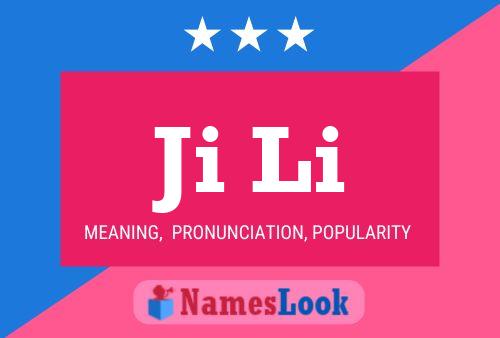 Ji Li Name Poster