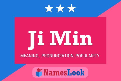 Ji Min Name Poster