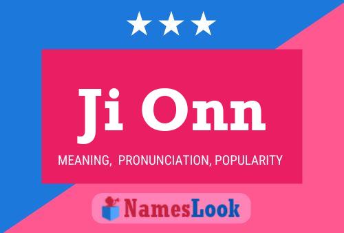 Ji Onn Name Poster