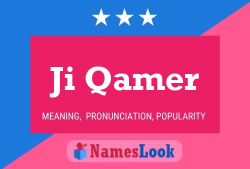 Ji Qamer Name Poster