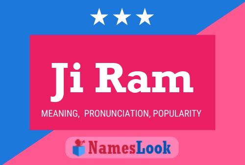 Ji Ram Name Poster