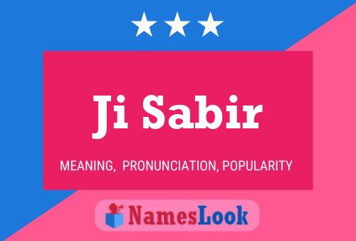 Ji Sabir Name Poster