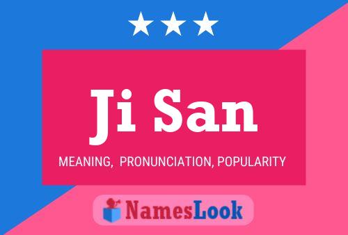 Ji San Name Poster