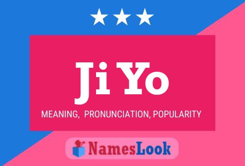 Ji Yo Name Poster